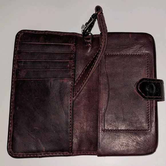 Frye Melissa Phone Wallet Wristlet - Women's Leather Cogniac - Picture 3 of 4